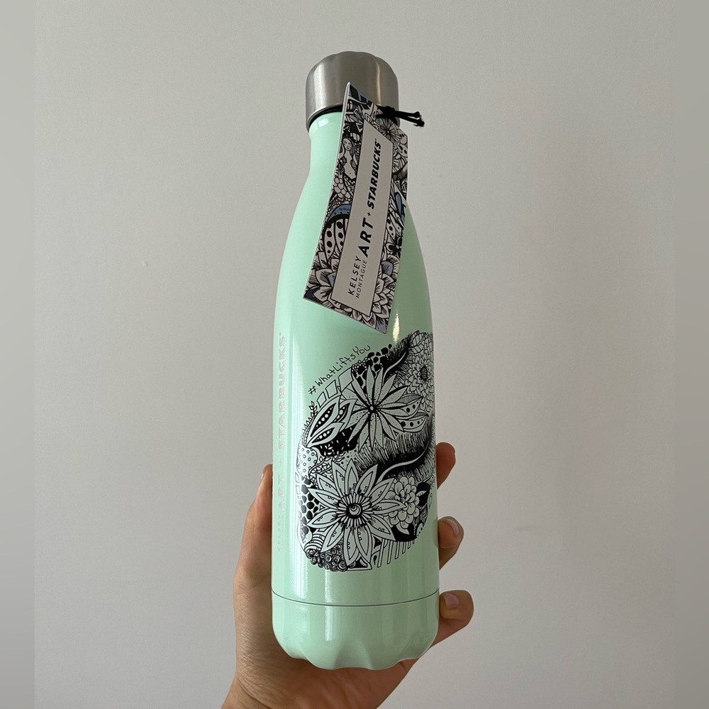 Kelsey Montague Art + Starbucks S'well Stainless Steel Water Bottle